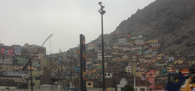 Informal housing on the outskirts of Lima